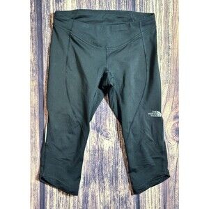 North Face Woman Capri Legging Black Running Athletic Palates Yoga Lounge Sz S